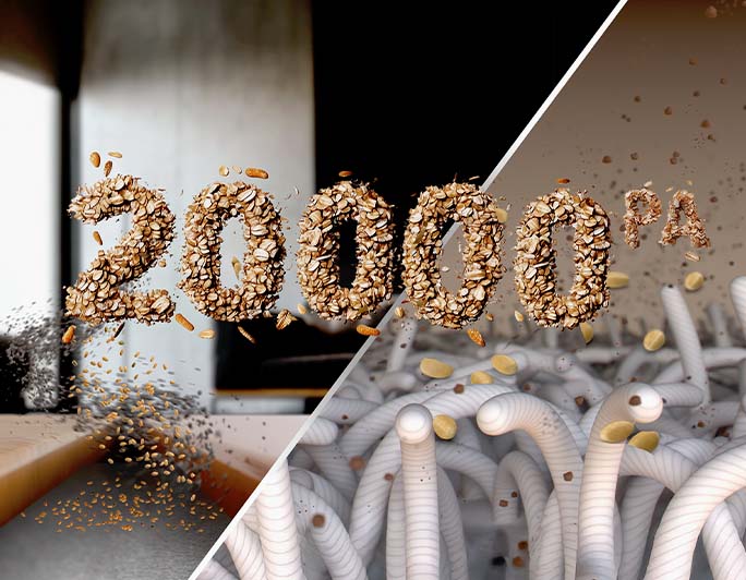 20.000 Pa. Aspira hasta lo que no ves